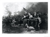 Moll Pitcher at the Battle of Monmouth, 28th June 1778, engraved by J. Rogers  Lámina giclée por Dennis Malone Carter