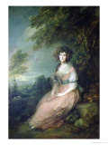 Mrs. Richard Brinsley Sheridan, circa 1785-6 reproduction procédé giclée par Thomas Gainsborough
