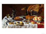 Still Life with a Peacock Pie, 1627 Giclee Print by Pieter Claesz