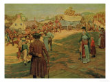 Carrying Powder to Perry at Lake Erie, 1911 Giclee Print by Howard Pyle