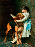 Naughty Boy or Compulsory Education Reproduction procédé giclée par Briton Rivière