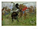 Battle Between the Scythians and the Slavonians, 1879 Giclée-Druck von Victor Mikhailovich Vasnetsov