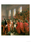 Bonaparte and the Council of Five Hundred at St. Cloud, 10th November 1799, 1840 reproduction procédé giclée par Francois Bouchot