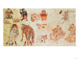 Mongolian Nomadic Camp, 15th Century Giclee Print