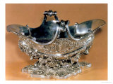 Sauce Boat Made for the Table of Mme. De Pompadour, Bearing Her Coat of Arms, Paris, 1745-55 Reproduction procédé giclée par Francois Joubert