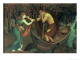 Charon and Psyche reproduction procédé giclée par John Roddam Spencer Stanhope