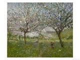 Apple Trees in Flower Giclee Print by Ernest Quost Apple Trees in Flower Giclee Print by Ernest Quost