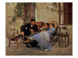 After Dinner, 1888 reproduction procédé giclée par Nikolai Dmitrievich Kuznetsov