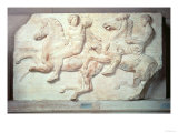 Procession of Horsemen, from the North Frieze of the Parthenon, 447-432 BC Lámina giclée Procession of Horsemen, from the North Frieze of the Parthenon, 447-432 BC Lámina giclée
