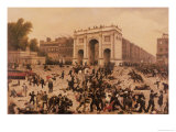 Manhood Suffrage Riots in Hyde Park, 1866 Giclee Print by Nathan Hughes