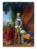 Louis XV (1715-74) King of France & Navarre, 1750 Lámina giclée por Carle van Loo Louis XV (1715-74) King of France & Navarre, 1750 Lámina giclée por Carle van Loo