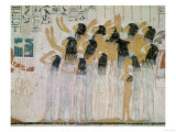 Weeping Women in a Funeral Procession, from the Tomb-Chapel of Ramose Vizier and Governor of Thebes Giclee Print