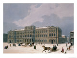 Palace of the Grand Duke of Leuchtenberg in St. Petersburg, Printed by Lemercier, Paris, 1840s reproduction procédé giclée par Louis Jules Arnout