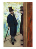 Friends at the Theatre, Ludovic Halevy (1834-1908) and Albert Cave (1832-1910) 1878-79 Giclee Print by Edgar Degas