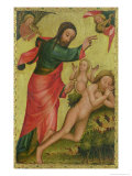 The Creation of Eve, a Panel from the Grabower Altar, the High Altar of St. Petri in Hamburg Giclee Print by Master Bertram of Minden 