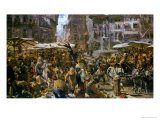 The Market of Verona, 1884 Giclee Print by Adolph von Menzel