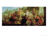 The Entrance of Alexander the Great (356-323 BC) into Babylon reproduction procédé giclée par Francesco Fontebasso