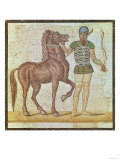 Horse Rider in Racing Colours Giclee Print