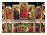 The Ghent Altarpiece, 1432 reproduction procédé giclée par Hubert Eyck