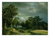 The Path on the Edge of the Wood, circa 1851 Giclee Print by Johann Wilhelm Schirmer