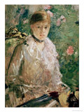 Portrait of a Young Lady Giclee Print by Berthe Morisot