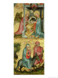 The Annunciation and the Flight into Egypt, from the Buxtehude Altar, 1400-10 reproduction procédé giclée par Master Bertram of Minden 