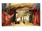 Stage Model for the Opera "Tristan and Isolde" by Richard Wagner (1813-83) (Painted Card) Giclee Print