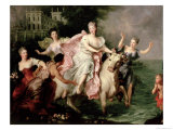 Europa Being Carried off by Jupiter Metamorphosed into a Bull, circa 1700 Giclee Print by Pierre Gobert