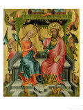 The Crowning of the Virgin, from the Right Wing of the Buxtehude Altar, 1400-10 reproduction procédé giclée par Master Bertram of Minden 
