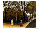 The Monument to Chopin in the Luxembourg Gardens, 1909 reproduction procédé giclée par Henri Rousseau