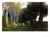 Bosquet sacré, 1886 reproduction procédé giclée par Arnold Bocklin