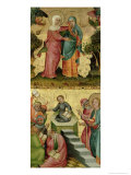 The Visitation and the Dispute with Doctors, from the Buxtehude Altar, 1400-10 Giclee Print by Master Bertram of Minden 