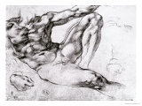 Study for the Creation of Adam Reproduction procédé giclée par Michelangelo Buonarroti 