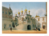 View of the Boyar Palace in the Moscow Kremlin, Printed by Lemercier, Paris, 1840s Giclee-trykk av Felix Benoist View of the Boyar Palace in the Moscow Kremlin, Printed by Lemercier, Paris, 1840s Giclee-trykk av Felix Benoist
