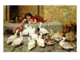 The Last Spoonful, 1880 Giclee Print by Briton Rivière
