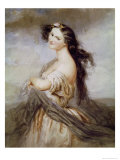 Portrait of Juliette Drouet (1806-83) Impressão giclée por Charles Voillemot Portrait of Juliette Drouet (1806-83) Impressão giclée por Charles Voillemot
