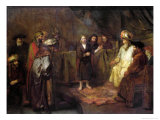 The Twelve Year Old Jesus in Front of the Scribes, circa 1655 Giclee Print by Rembrandt van Rijn 