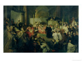 Galilei Before the Council, 1861 reproduction procédé giclée par Friedrich Karl Hausmann