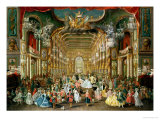Masked Ball in the Hoftheater, Bonn, 1754 Giclee Print by Jakob Rousseau