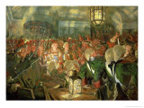 Grand Duchess Elizabeth with Guards During the Coup d'Etat of 1741, 1913 Giclee Print by Evgeni Evgenievitch Lanceray