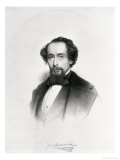 Portrait of Charles Dickens (1812-70) Giclee Print by Charles Baugniet