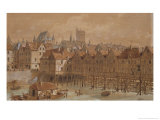 The Grand Chatelet and the Pont Aux Meuniers Giclee Print by Theodor Josef Hubert Hoffbauer