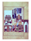 A Public Bath, from the Khamsa of Nizami, 1494 Giclee-trykk av Kamal-udin Bihzad