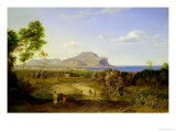 View over Palermo, 1828 Giclee Print by Carl Rottmann