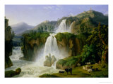 The Waterfall at Tivoli, 1785 Giclee Print by Jacob-Philippe Hackert