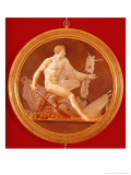 Circular Plaque Commemorating the Battle of Eylau, Napoleon with a Figure of Victory, Sevres, 1809 Giclee Print by Marie Philippe Coupin de la Couperie