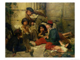 Children of the Streets of Paris, 1852 reproduction procédé giclée par Friedrich Karl Hausmann