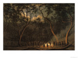 Aboriginal Coroboree in Van Diemen's Land Giclee Print by John Glover
