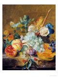Flowers and Fruit Giclee Print by Jan van Huysum Flowers and Fruit Giclee Print by Jan van Huysum