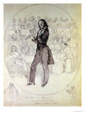 Niccolo Paganini (1784-1840), Violinist Reproduction procédé giclée par Daniel Maclise